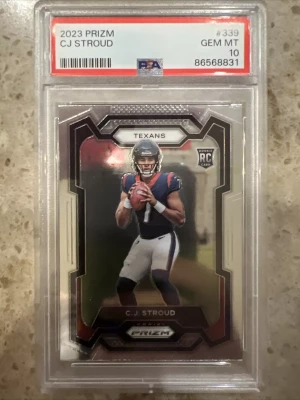 2023 Panini Prizm CJ Stroud RC PSA 10 front